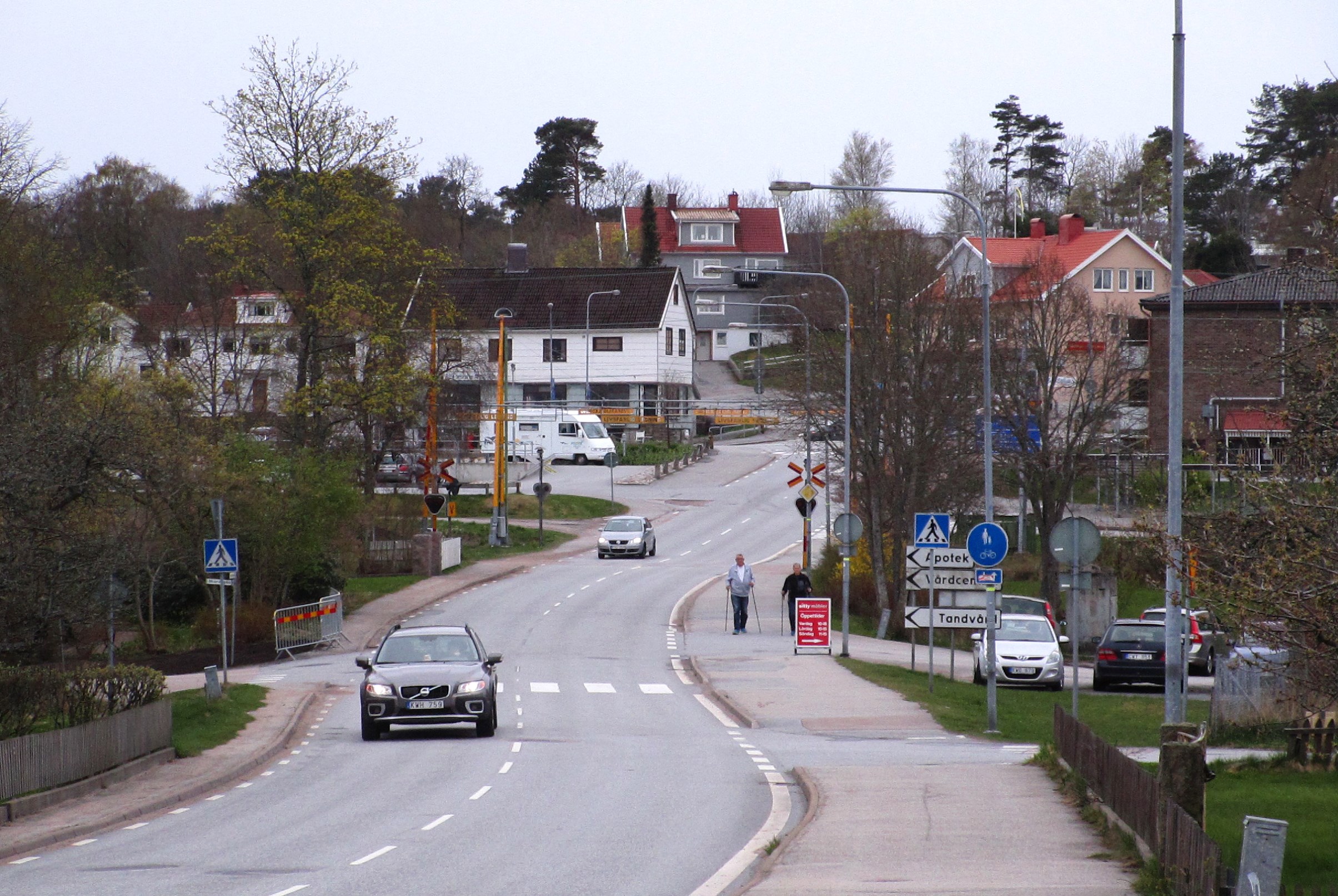 En bild över centrala Brastad